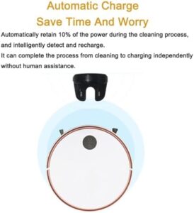 Robot Vacuum Cleaner Wet Dry Smart Home Mop with Automatic Charging and Remote Control
