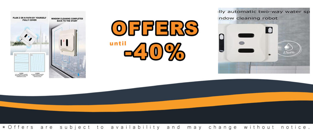 Window Cleaning Automatic Robot with strong suction and smart controls for both indoor and outdoor windows.
