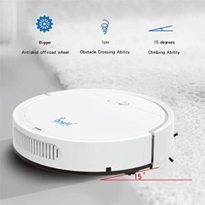 Robot Aspiradora y Trapeador Floor Robot Vacuum Cleaner, white, sweeping and mopping floors, auto-recharge, efficient cleaning