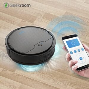 Robot Aspiradora y Trapeador Floor Robot Vacuum Cleaner, white, sweeping and mopping floors, auto-recharge, efficient cleaning