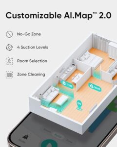 eufy L60 Robot Vacuum on a clean floor with side brushes in view