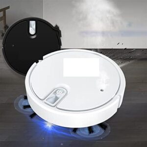 Wireless Smart Robot Vacuum Cleaner in black, designed for vacuuming, mopping, and humidifying with super quiet operation.