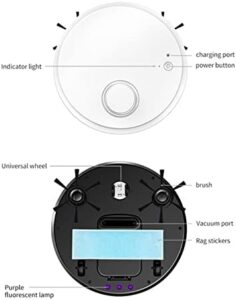 Robot Vacuum Cleaner Wireless Floor Cleaning Mop Sweeping Robot Wet and Dry Intelligent Vacuum Cleaner for Home in white, perfect for effortless cleaning.