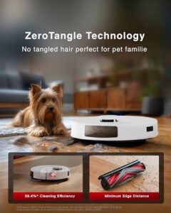 Yeedi C12 Plus Robot Vacuum with Washable Mop Pads in Action on Hardwood Floor