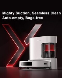 Yeedi C12 Plus Robot Vacuum with Washable Mop Pads in Action on Hardwood Floor