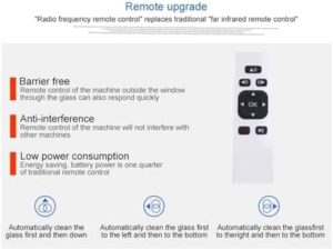 Electric Window Cleaning Robot Vacuum Cleaner for Effortless, Streak-Free Windows