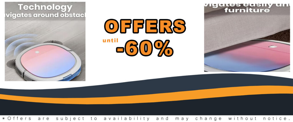 Smart Wi-Fi Robot Vacuum Cleaner with powerful suction and smart mapping