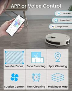 Lefant Robot Vacuum and Mop with lidar navigation and 4000Pa suction