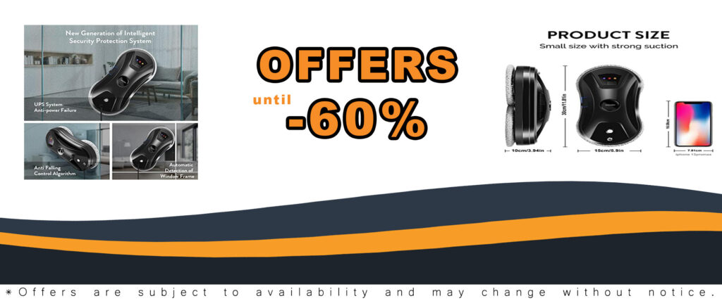 Smart Window Cleaner Robot with Ultrasonic Auto Water Spray for Efficient Cleaning