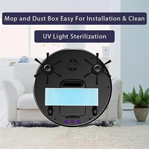 Robot Aspiradora y Trapeador Wireless 3-in-1 Smart Robot Vacuum Cleaner in Black