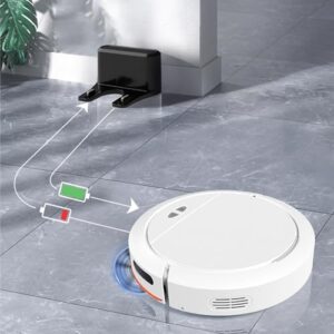 Robot Vacuum Cleaner with 2700Pa strong suction power and radar navigation for efficient cleaning
