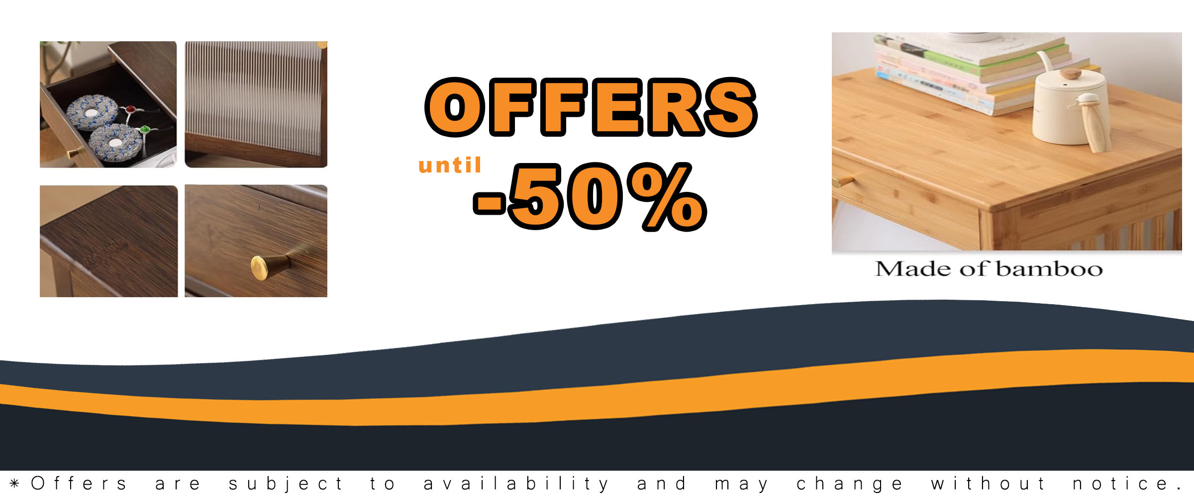 Side table with storage drawers for robot vacuum cleaner, bathroom, and office, featuring natural wood design.