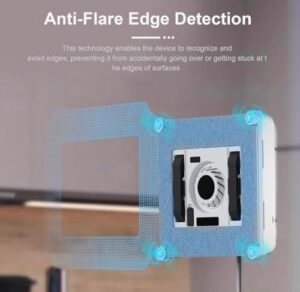 2024 Updated Windows Cleaning Robot with modern design and edge detection