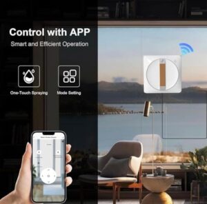 2024 Updated Windows Cleaning Robot with modern design and edge detection