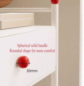 Small Storage Cabinet with Drawers for Self Emptying Robot Vacuum Cleaner, Side Table with Storage for Living Room, Robot Vacuum Hidden Cabinet for Kitchen