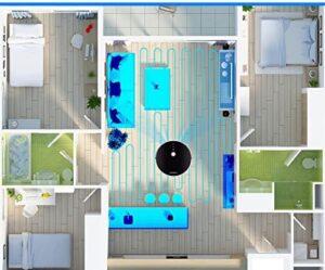 Robot Vacuum Cleaner with AI Map Navigation, Memory, Smart Partition, and Wet Mop
