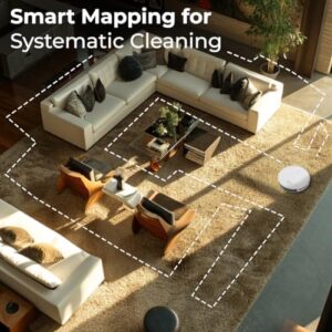 Koblenz Gamma Robot Vacuum with Smart Mapping and Self-Charging Dock, ideal for efficient cleaning.