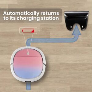Smart Wi-Fi Robot Vacuum Cleaner with powerful suction and app control, perfect for home cleaning.  