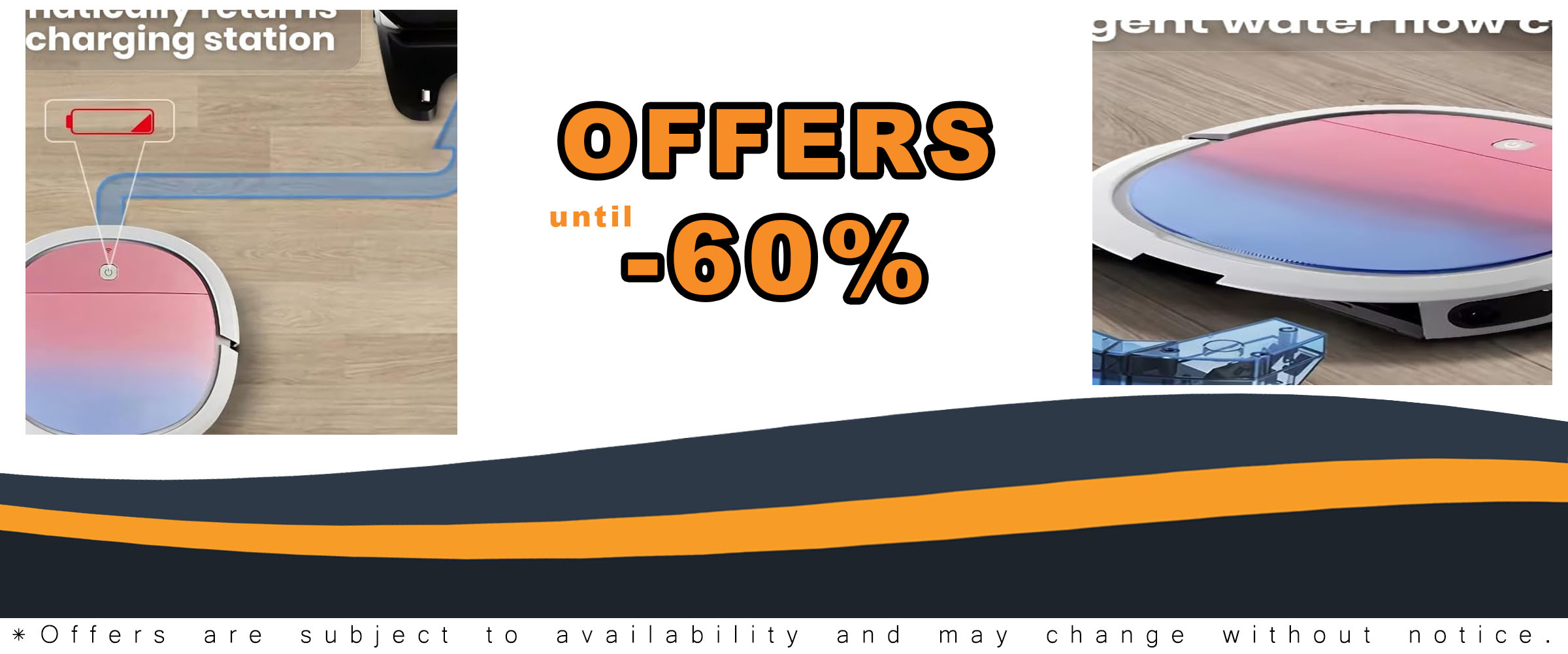 Smart Wi-Fi Robot Vacuum Cleaner with powerful suction and app control, perfect for home cleaning.  
