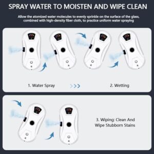 Auto Window Cleaning Robot, perfect for cleaning windows, high-rise buildings, and glass surfaces with strong 5600Pa suction power.