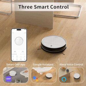 OKP K5 Robot Vacuum Cleaner with 4 HEPA Filters, smart navigation, and powerful suction for a dust-free home  