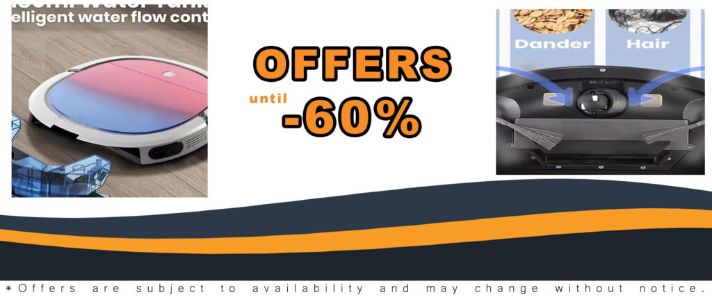 Smart Wi-Fi Robot Vacuum Cleaner with sleek design and powerful suction