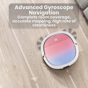 Smart Wi-Fi Robot Vacuum Cleaner with app control and powerful suction on hardwood and carpets 