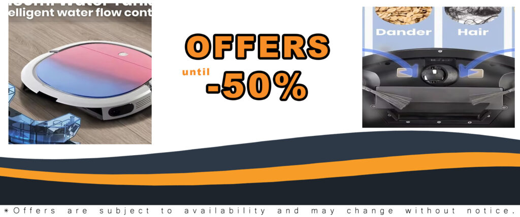 Smart Wi-Fi Robot Vacuum Cleaner with powerful suction and smart app control
