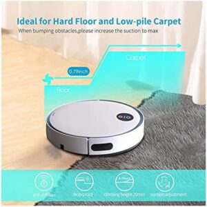 KANGYEBAIHUODIAN Robot Vacuum Cleaner in light blue, designed for pet hair removal and wet mopping