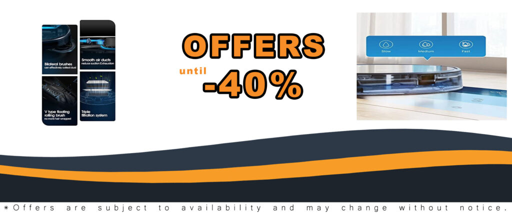 Smart Robot Vacuum Cleaner with mapping, app & voice control, and 3-in-1 dry sweep and wet mopping feature