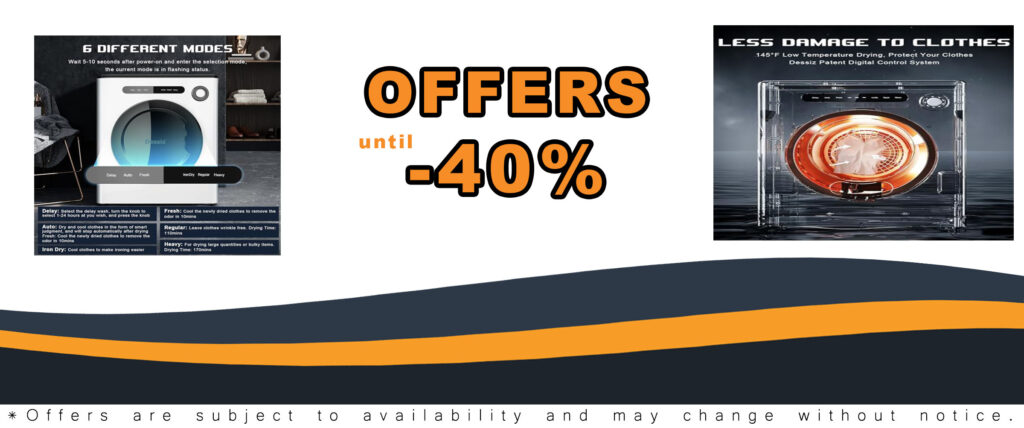 9LBS Capacity Compact Laundry Dryer - Ideal for Small Spaces, Quiet and Efficient