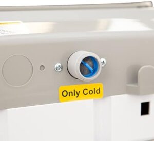 MCLW84WI Portable Compact Washing Machine for Laundry in White, ideal for small spaces with 8 automatic cycles