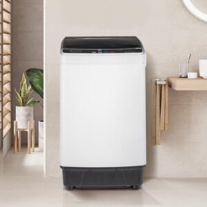 Full Automatic Washing Machine for Dorms and Apartments, Top Load Portable Washer with Drain Pump