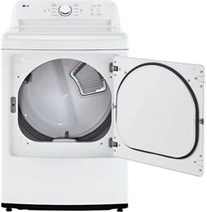 LG DLE6100W 7.3 Cu. Ft. White Front Load Smart Electric Dryer with Smart Technology and Steam Feature
