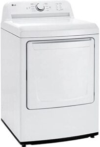 LG DLE6100W 7.3 Cu. Ft. White Front Load Smart Electric Dryer with Smart Technology and Steam Feature