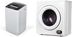 Euhomy Washer and Dryer Combo with Stainless Steel Tumbler, Efficient Drain Pump Washer and Vent Dryer