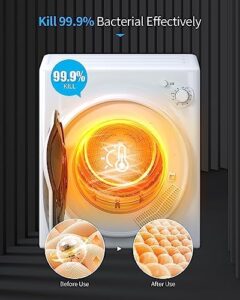 Tabu Portable Washer and Dryer Combo, full-automatic washing machine with drain pump and compact dryer