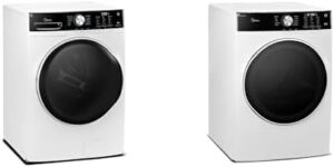 Midea Front Load Washer and Electric Dryer Pair in White - Efficient and Quiet Operation