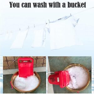 Portable Mini Washing Machine, perfect for dorms and apartments, featuring a digital display and leakage protection.