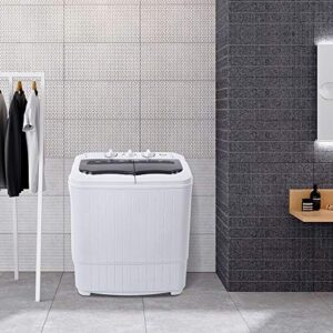 Compact Portable Washing Machine with Built-in Drain Pump for Apartments, Dorms, and Camping