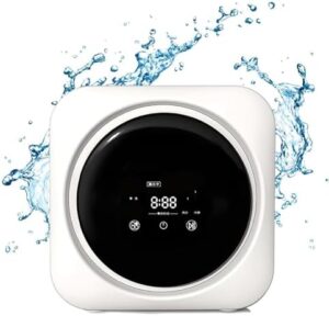 2 in 1 Mini Portable Washer and Dryer Combo with LCD Control Panel and Stainless Steel Drum 