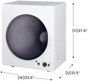 Equator DELUXE Stackable Washer and Dryer 1.9cf 110V 3.5cf Vented Dryer