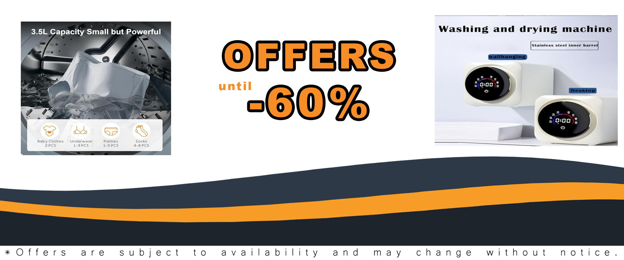 Portable Washing & Dryer Machine for apartments, RVs, and hotels