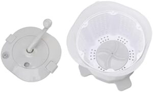 Portable Compact Mini Washing Machine in Nordic Grey for Dormitory and Camping Use