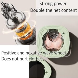 Portable washing machine, mini foldable washer, 15L large capacity, lightweight design for camping and RV use  