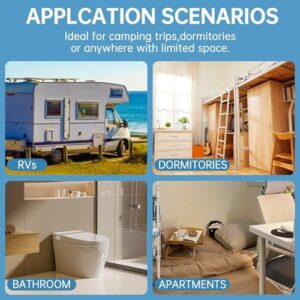 Upgraded Portable Washing Machine and Dryer, Twin Tub Mini Washer and Dryer Combo