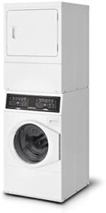 Speed Queen SF7007WE Stacked Washer/Dryer Laundry Center - Durable, Space-Saving, High-Efficiency Laundry Unit