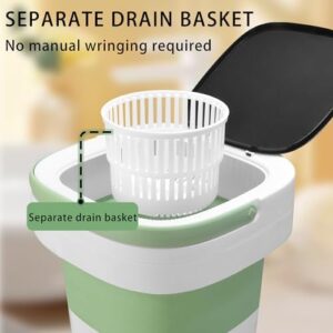 Portable Mini Washing Machine in Khaki, ideal for small spaces and apartments