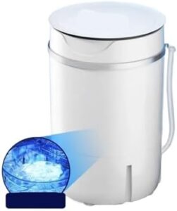 Household Small Mini 4.5 KG Washing Machine in white, perfect for small spaces like dormitories and apartments