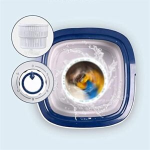 Compact and efficient portable folding washing machine for small loads, ideal for travel, dormitories, and home use.